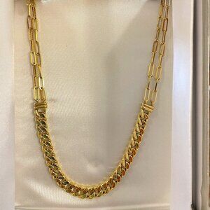 STUNNING 14kt. polished yellow gold necklace